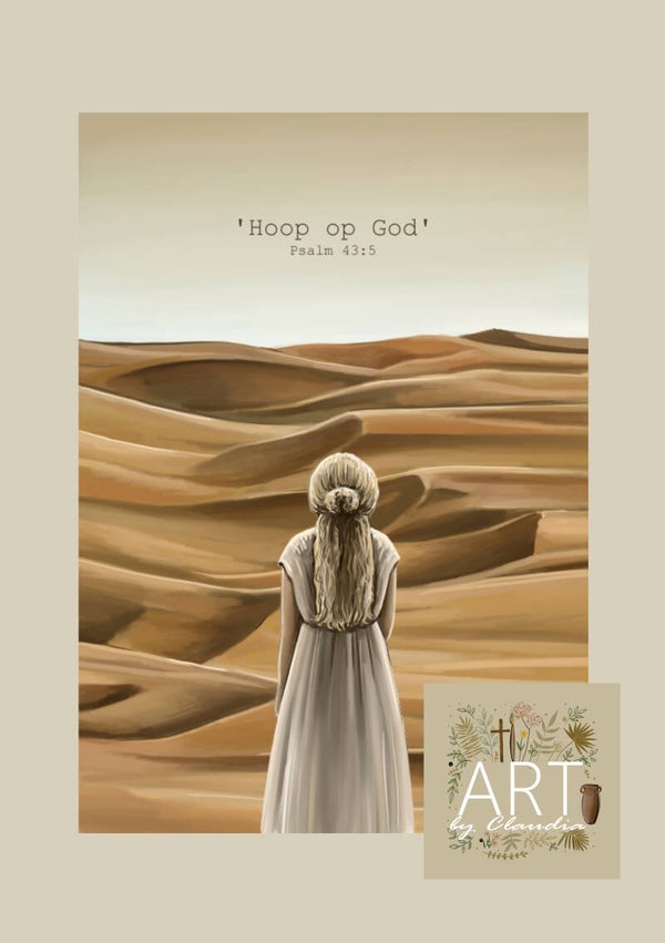 A5 Poster 'Hoop op God'
