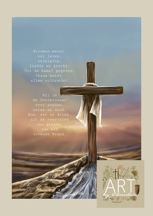 A5 Poster 'Jezus heeft alles volbracht'