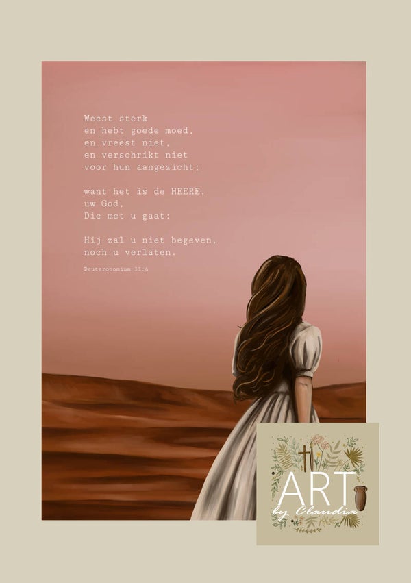 A5 Poster 'Weest sterk'