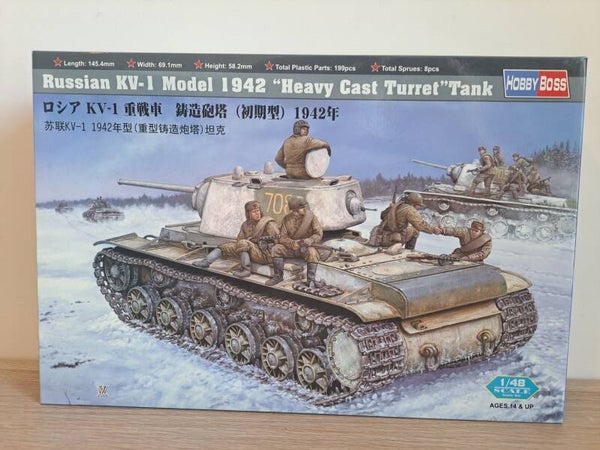 Hobby Boss 84813 - Russian KV-1 Model 1942 "Heavy Cast Turret" Tank (1/48)