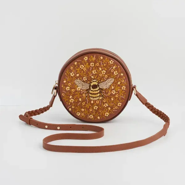 Fable England ronde schoudertas met hommel