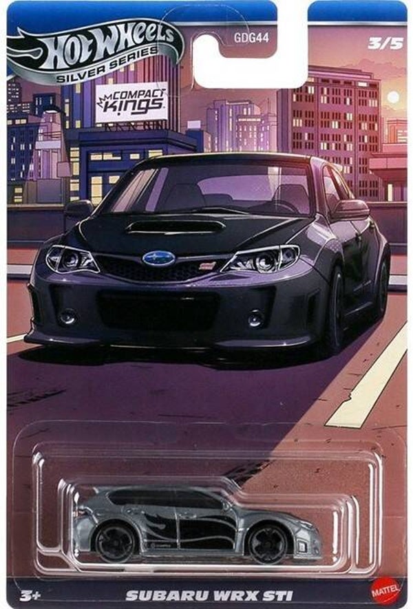 hot wheels silver series compact kings subaru wrx sti