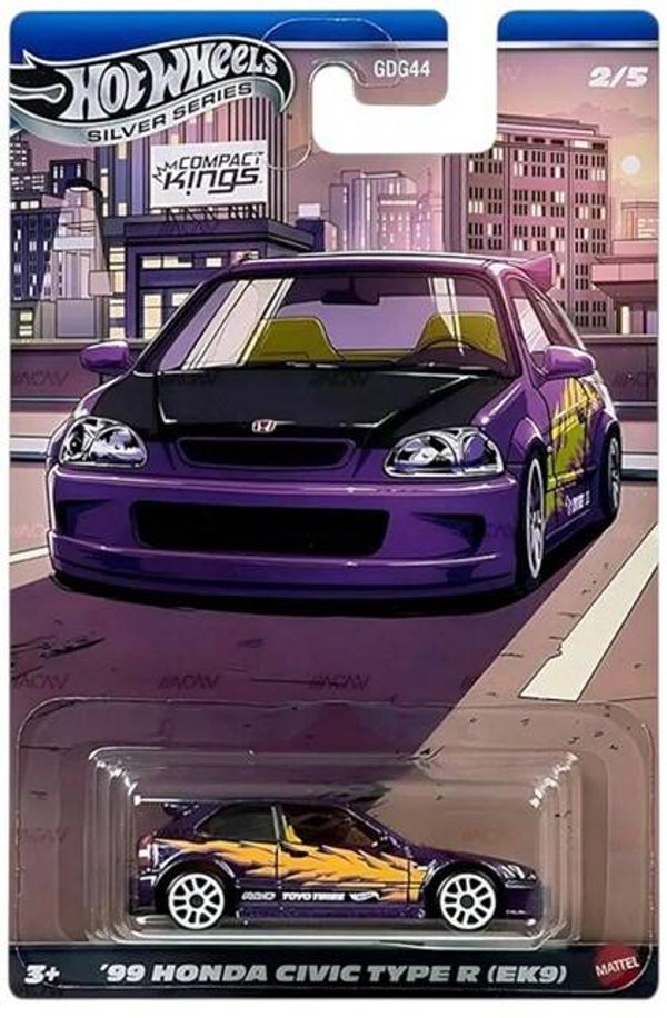 hot wheels silver series 99 honda civic type r ek9