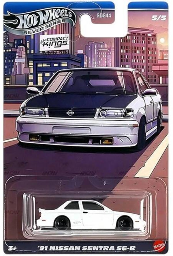 Hot Wheels Silver Series '91 Nissan Sentra SE-R Wit