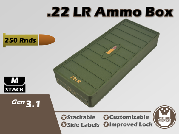 Munitie bewaardoos voor 22LR 250 Patronen