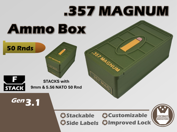 Munitie bewaardoos voor .357 Magnum 50 Patronen