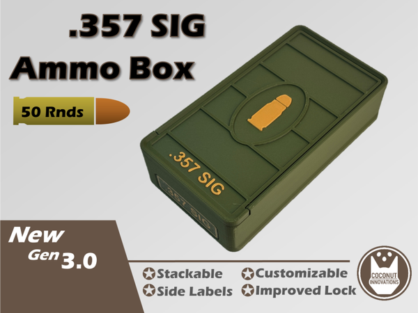 Munitie bewaardoos voor .357 SIG 50 Patronen