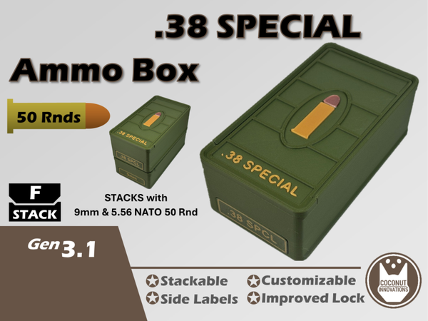 Munitie bewaardoos voor .38 Special 50 Patronen