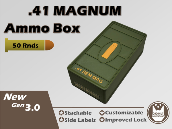 Munitie bewaardoos voor .41 Magnum 50 Patronen