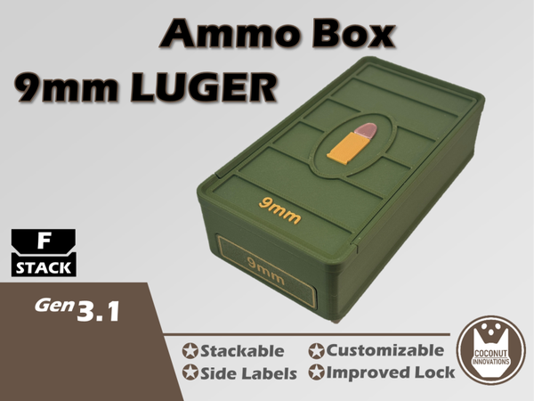 Munitie bewaardoos voor 9mm 100 Patronen