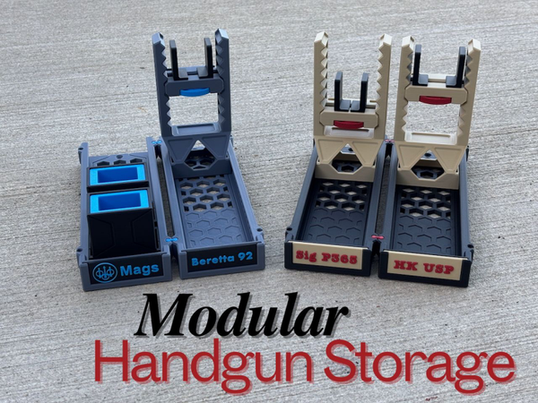 Modulaire pistool-revolverhouder oftewel "Mod Rack 2.0"