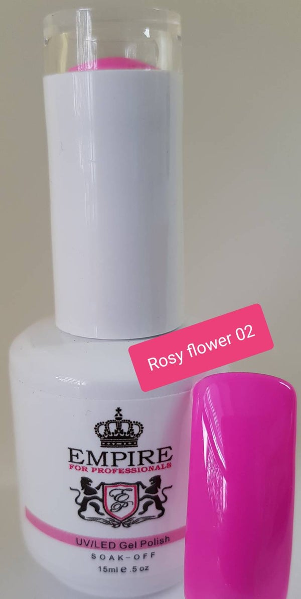Gelpolish Rosy flower 02
