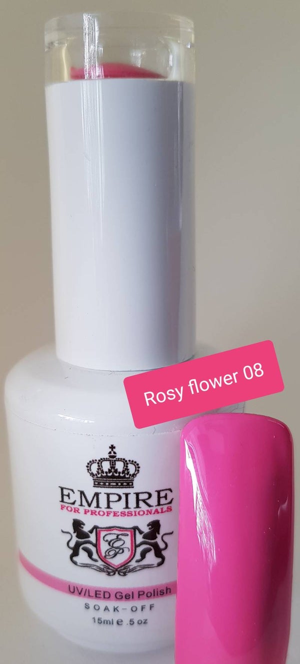 Gelpolish Rosy flower 08