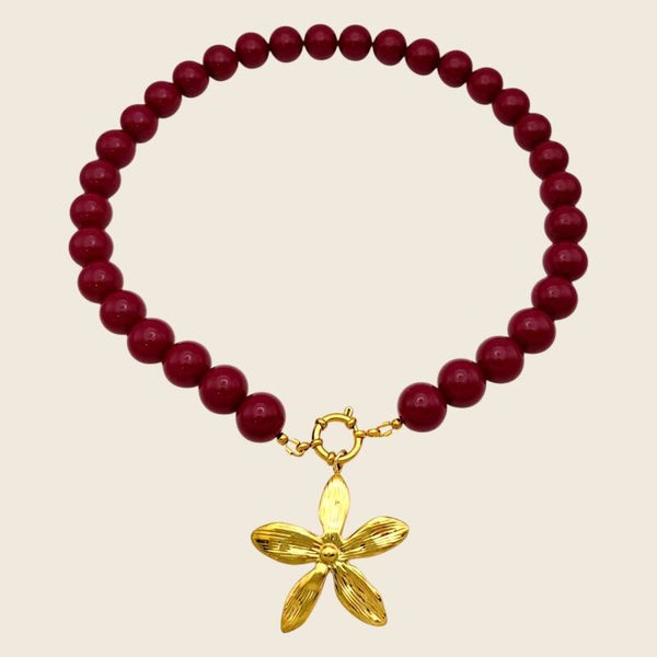 Aubergine Bubble Ketting