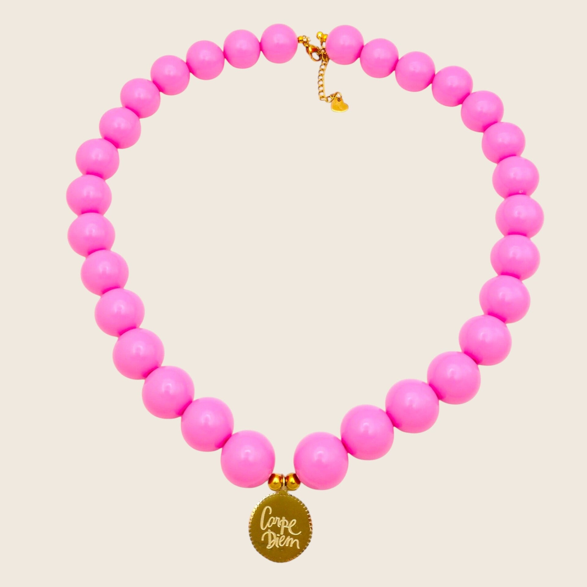 Bubble Ketting Pink Carpe Diem