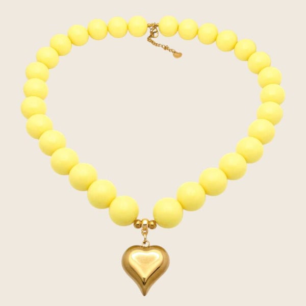 Bubble ketting Geel