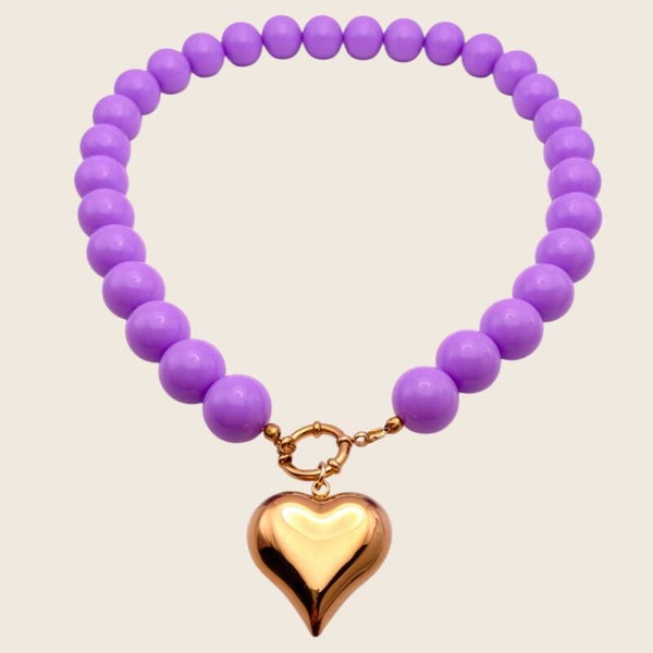 Bubble Ketting Lila Hart