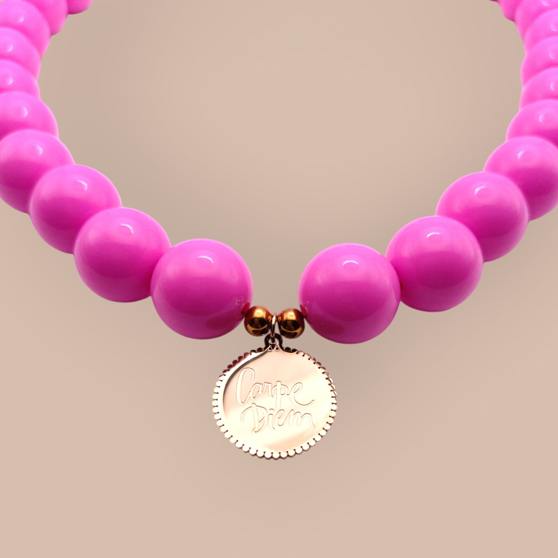 Bubble Ketting Pink Carpe Diem