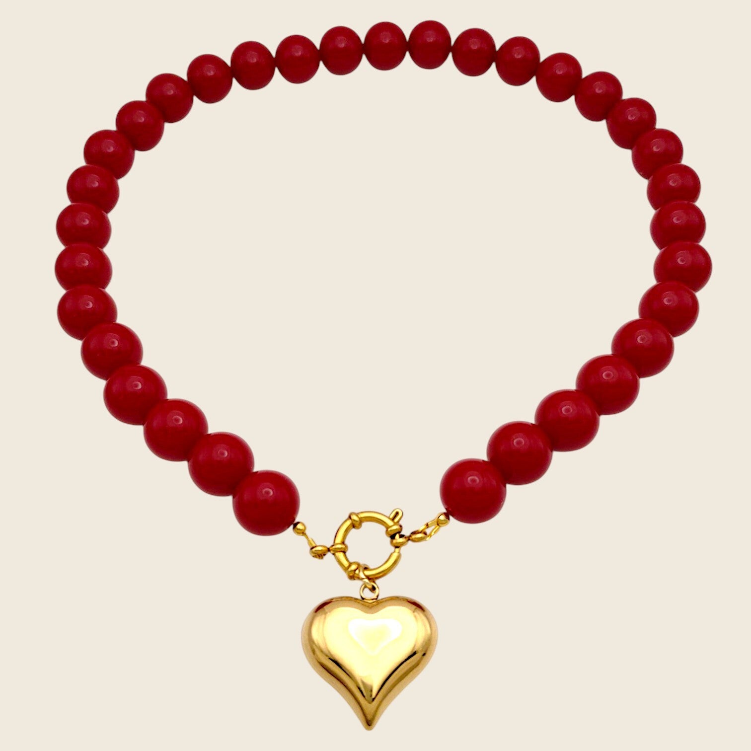 Cherry Red Bubble Ketting
