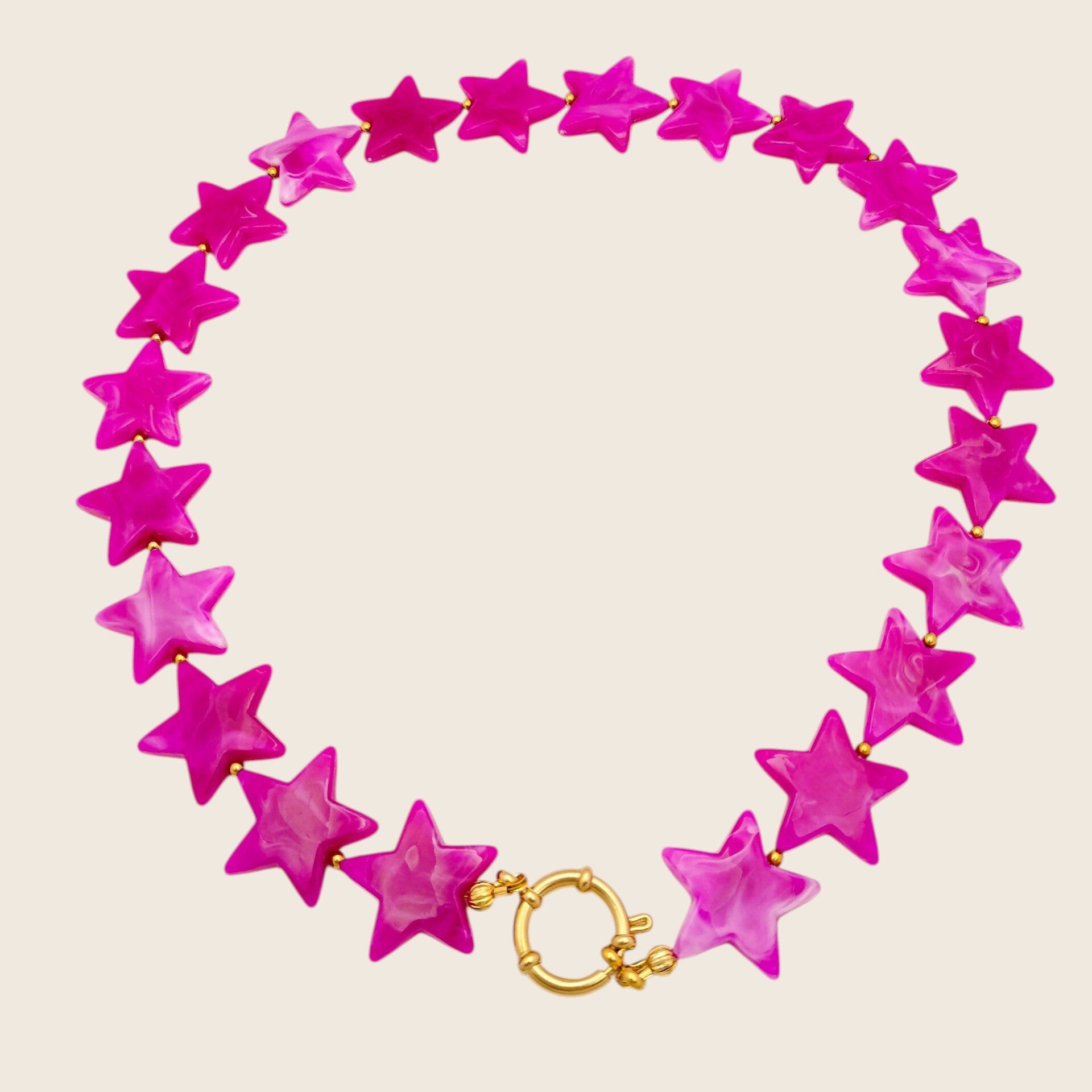 Fuchsia Star Ketting