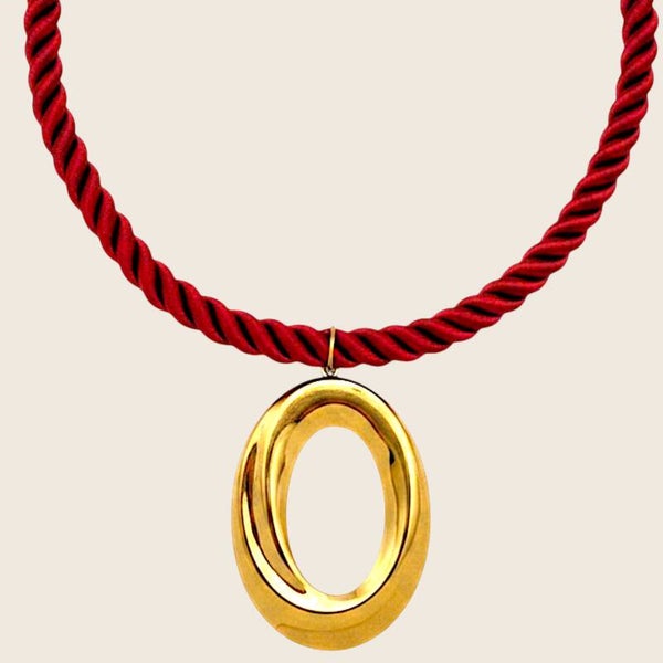 Golden Eclipse Burgundy ketting