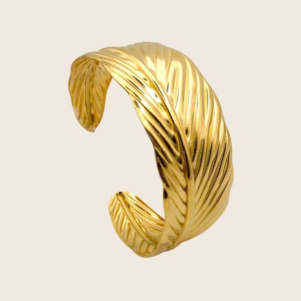 Golden Feather Cuff