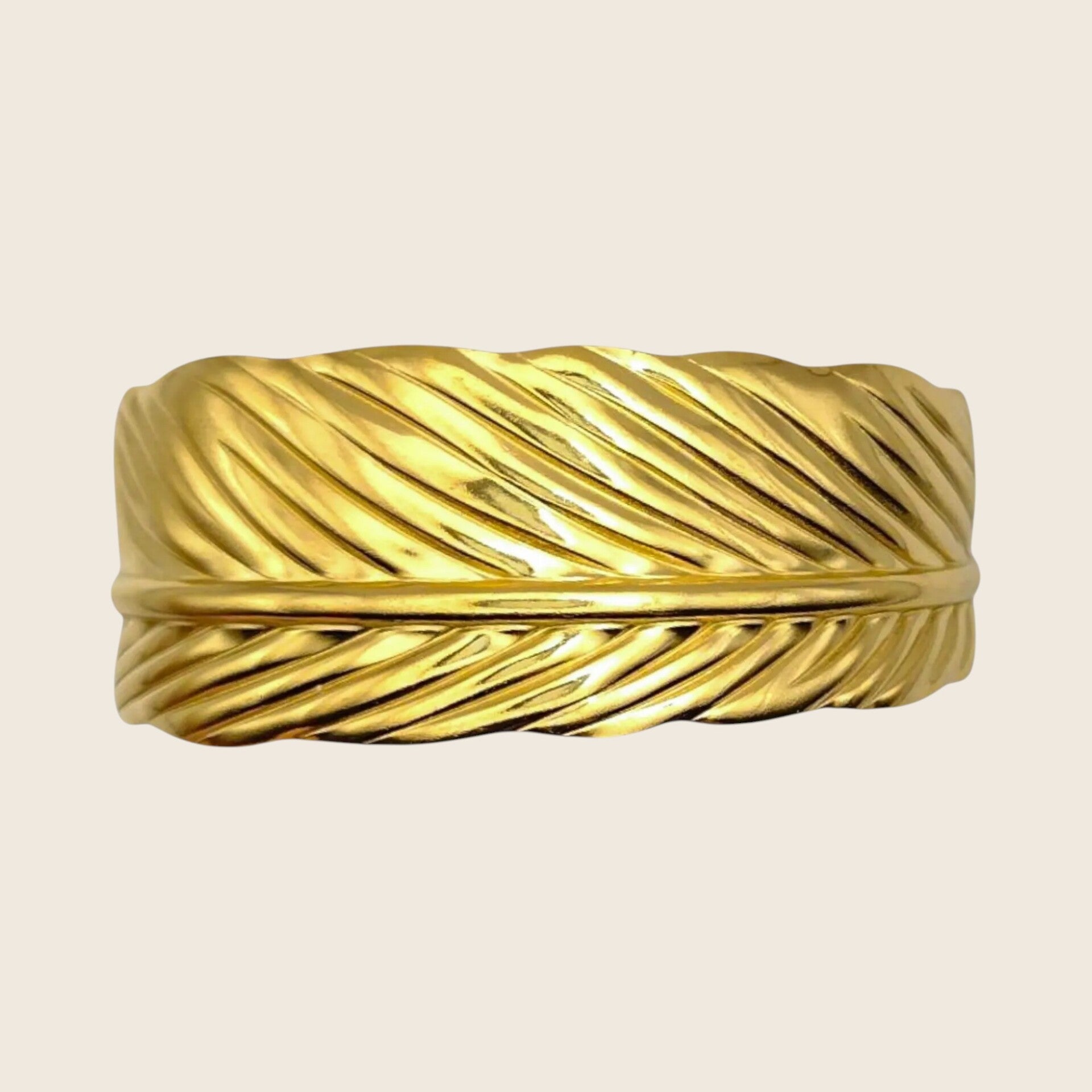 Golden Feather Cuff