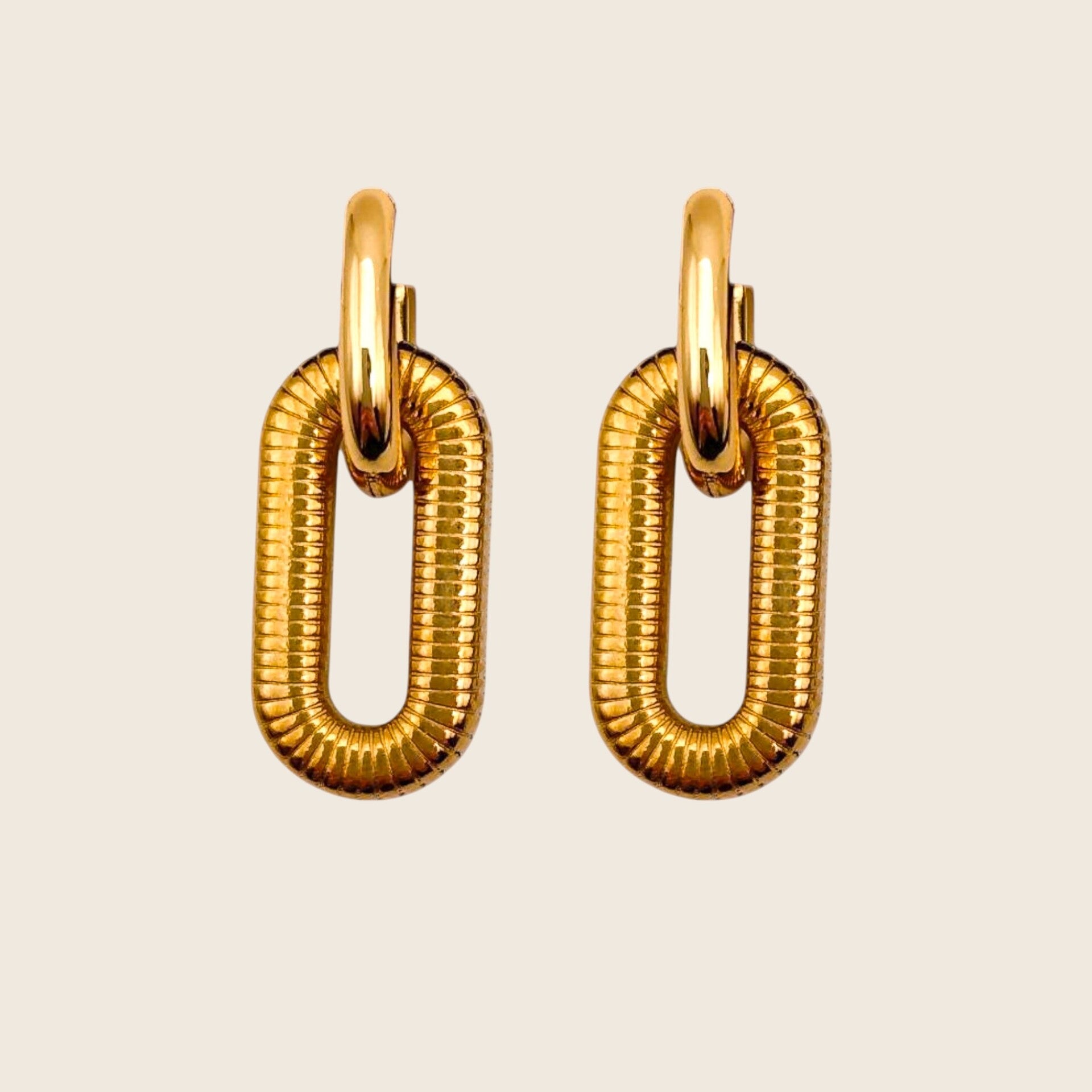 Golden Link Oorbellen