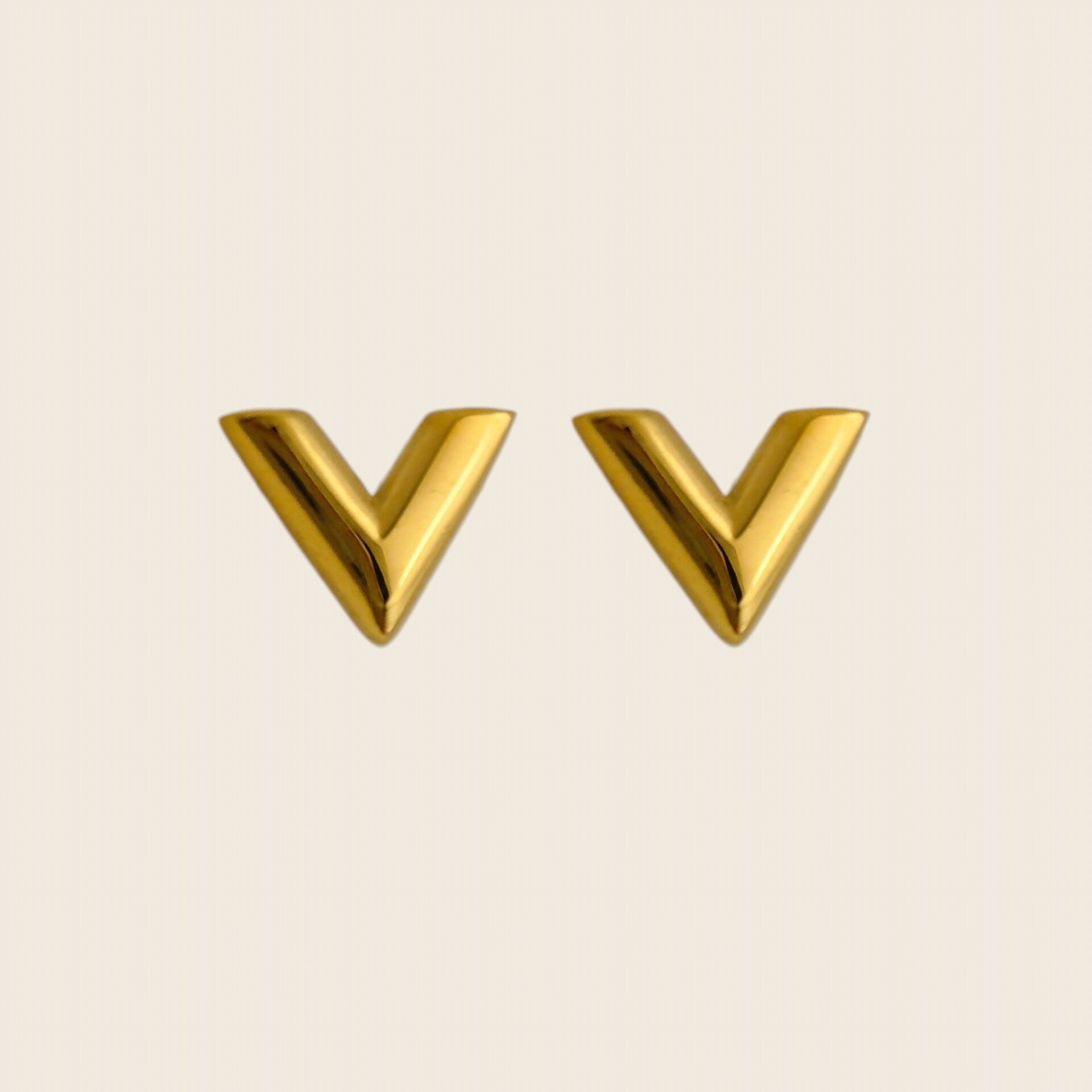 Golden V Studs