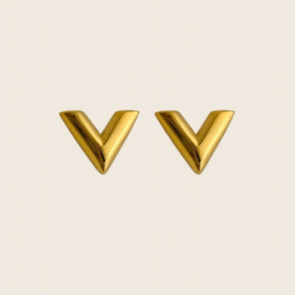 Golden V Studs