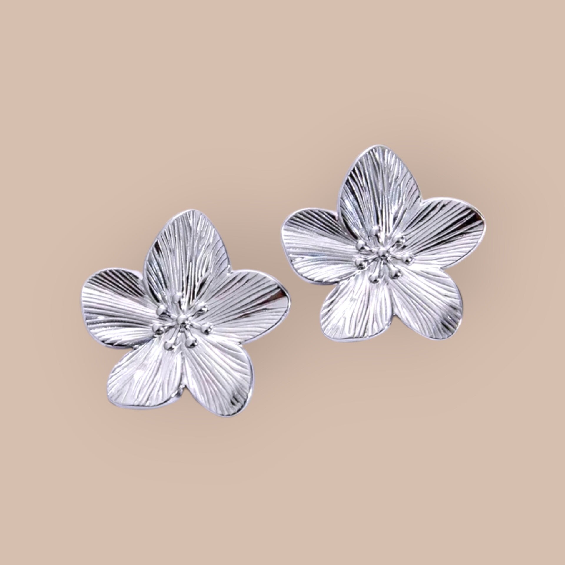 Hebiscus Studs Zilver