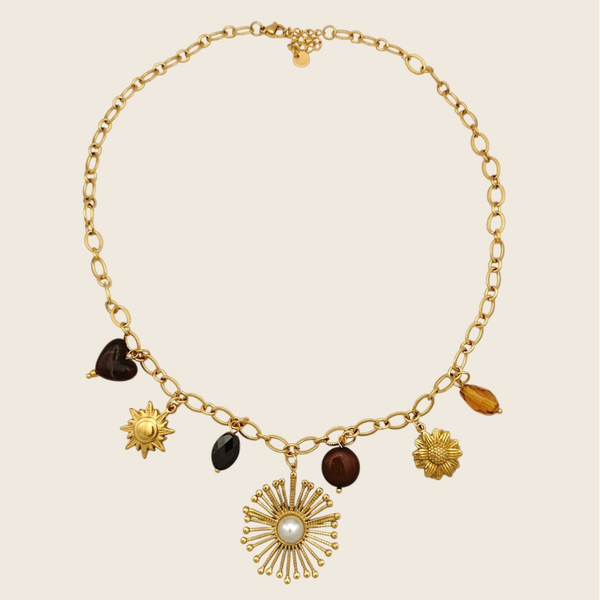 Autumn charm necklace