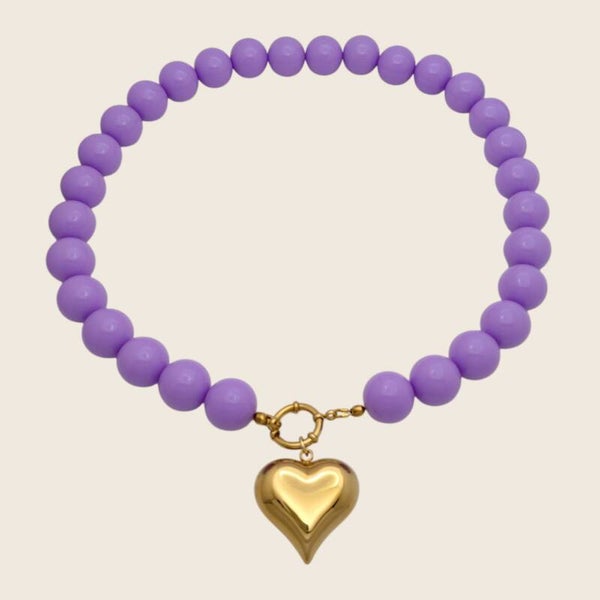 Bubble Ketting Lila Hart