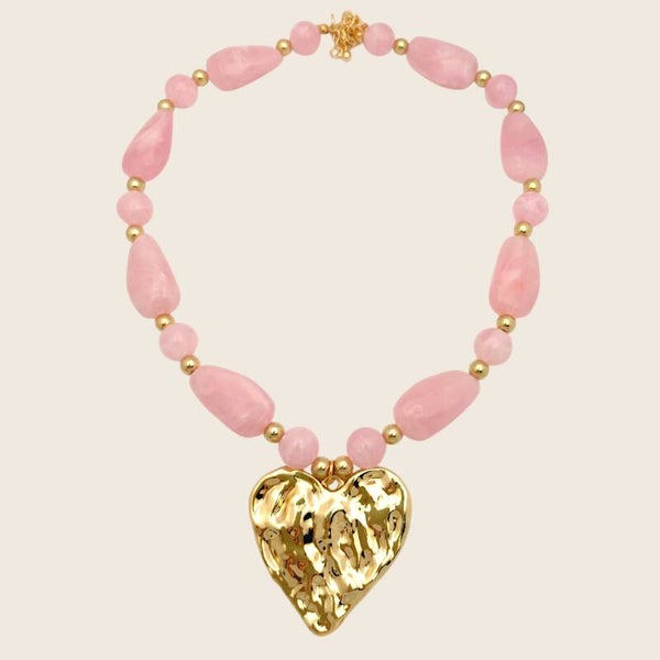 Ketting Pink Statement Heart