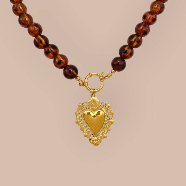 Ketting Leopard Barok Heart