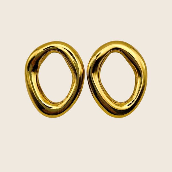 Molten Oval Studs