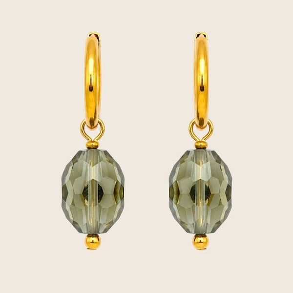 Oorbellen Olive Stone
