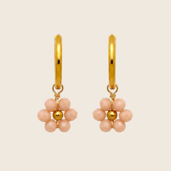 Oorbellen Daisy Licht Roze