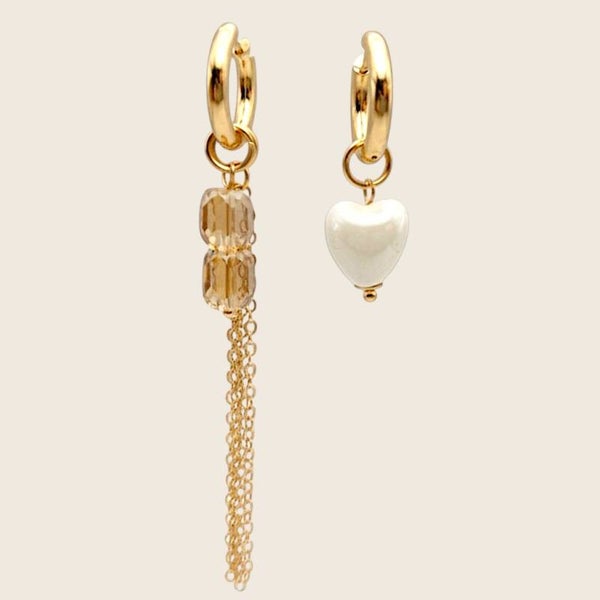 Pearl Amour Hoops