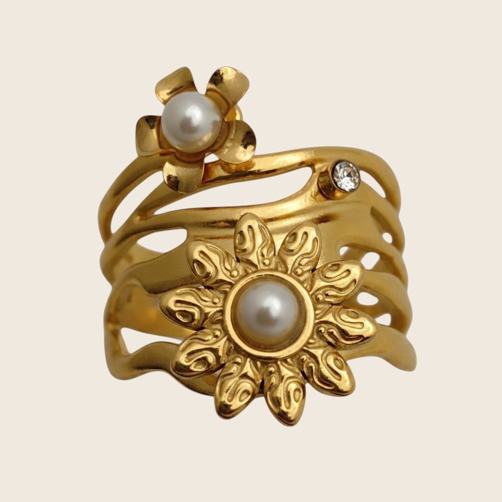 Pearl Blossom ring