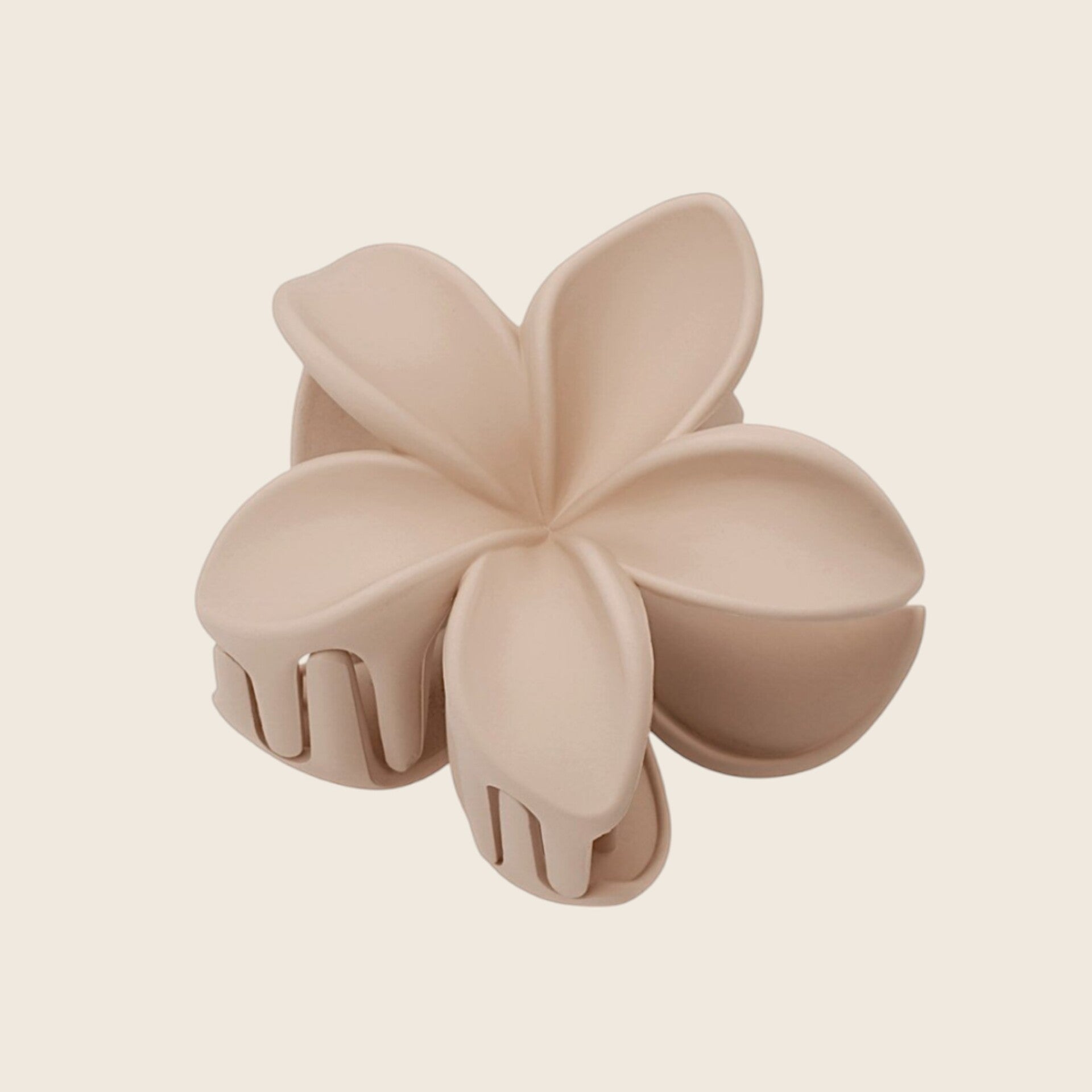 Haarklem bloem Beige