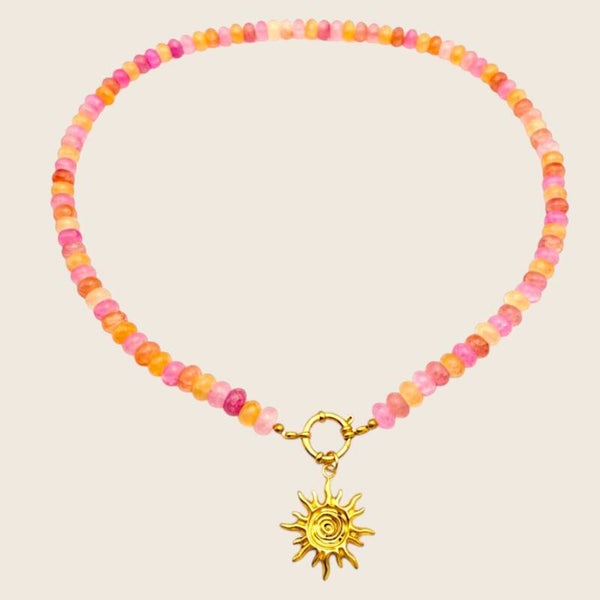 Pink Pastel Sunset Necklace