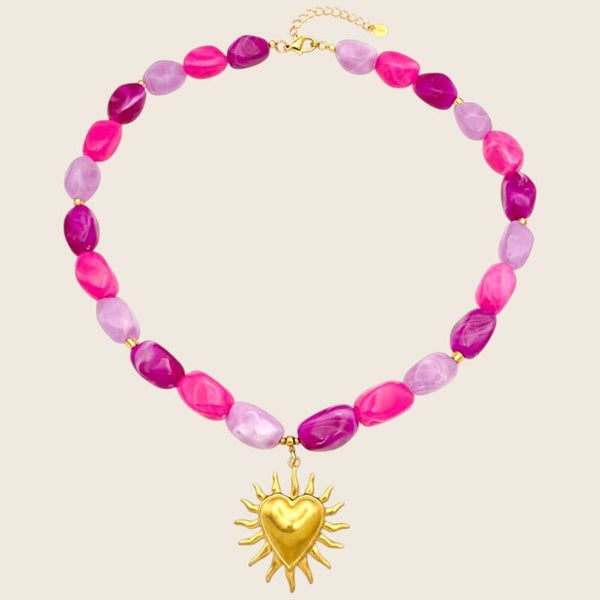Pink Soleil Ketting