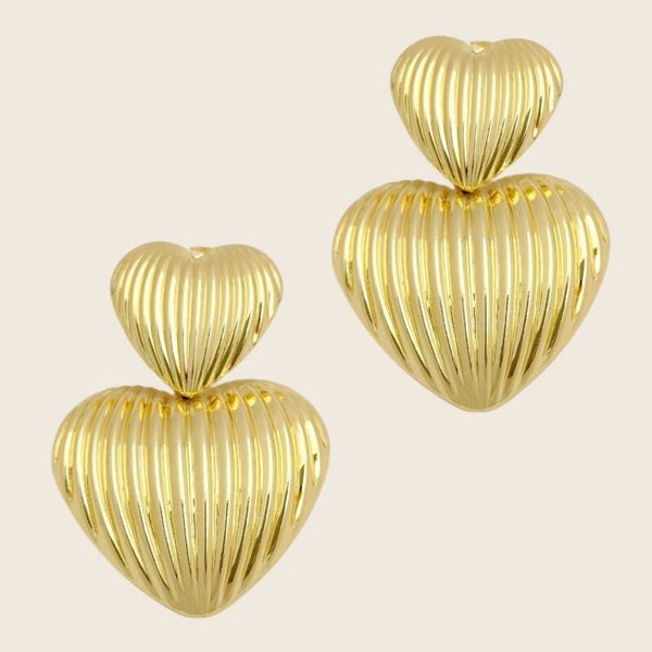 Ribbed Romance Oorbellen