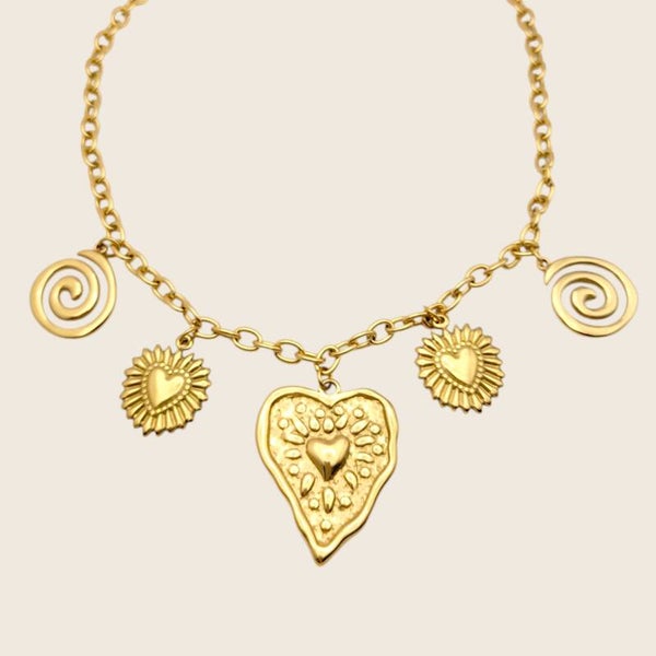 Swirl Heart Ketting