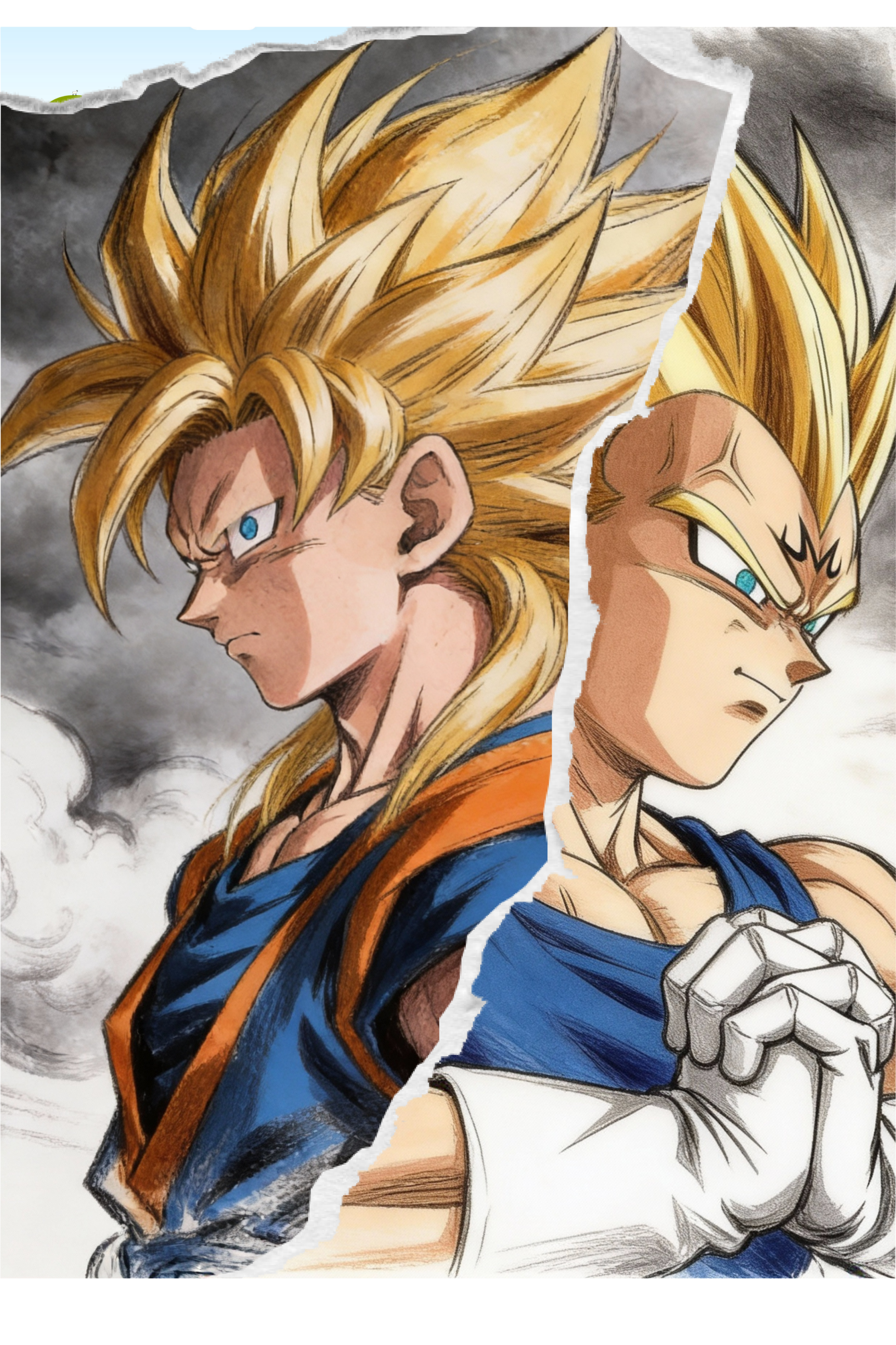 SSJ3 Goku x Majin Vegeta