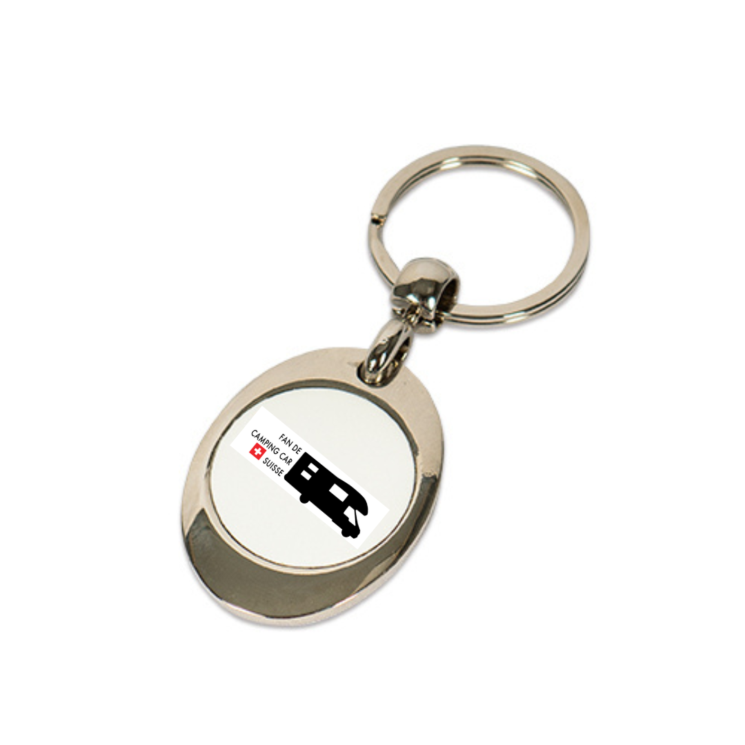 Porte clé avec pièce pour caddie FDCCS