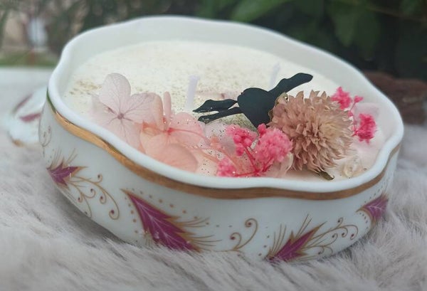 Bougie vintage boîte a bijoux