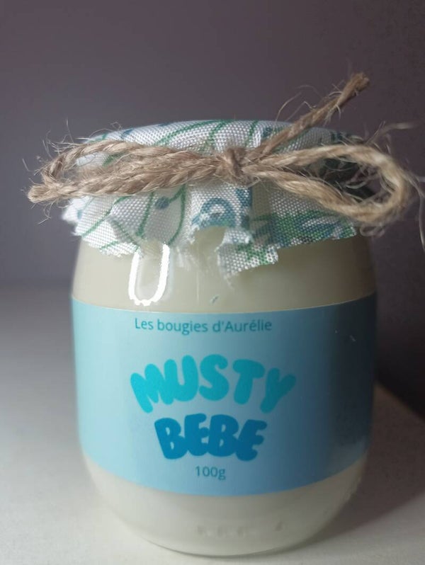 Bougie Parfumée "Musc Bébé" (100g)