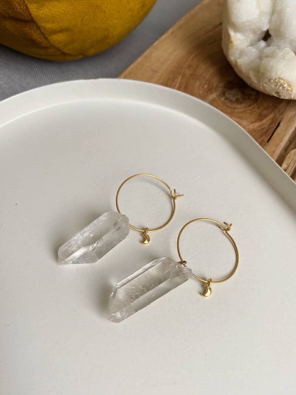 Earrings Rock Crystal